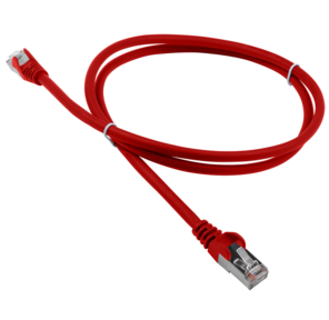 Патч-корд LANMASTER LSZH FTP кат.5e,  1.0 м,  красный