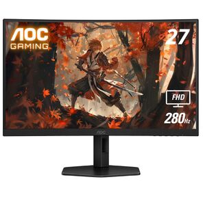 МОНИТОР 27" AOC C27G4ZXU Black с поворотом экрана  (VA,  изогнутый,  1920x1080,  280Hz,  0.3 ms,  178° / 178°,  300 cd / m,  80M:1,  +2xHDMI 2.0,  +DisplayPort 1.4,  +MM)