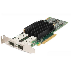 DELL Emulex LPe31002 Dual Port 16GbE Fibre Channel HBA,  PCIe Low Profile,  Customer Kit,  V2  (including FC16 trancievers)
