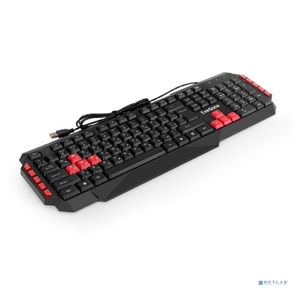 Клавиатура ExeGate Multimedia Professional Standard LY-505M  (USB,  полноразмерная,  влагозащищенная,  114кл.,  Enter большой,  8 красных клавиш,  мультимедиа,  длина кабеля 1, 5м,  черная,  Color Box)