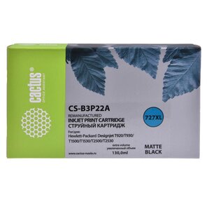 CACTUS B3P22A  Картридж №727 для HP DJ T920 / T1500 / T2530,  черный матовый  (130мл)