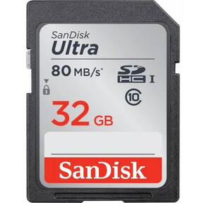 Флеш карта microSDHC 32Gb Class10 Sandisk SDSQXAF-032G-GN6MA Ultra + adapter