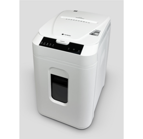 Уничтожитель документов ГЕЛЕОС АП40-5,  DIN P-5  (5 ур-нь секр.),  фрагмент 1, 9х12мм,  АВТОПОДАЧА 180 лист   (70г / м2),  пл.карты / скрепки / скобы,  37 литров