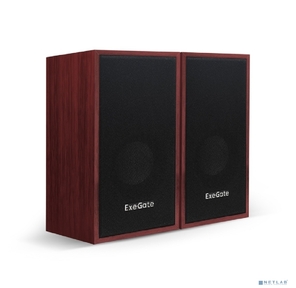 Exegate EX287059RUS Акустическая система 2.0 ExeGate Tango 314  (питание USB,  2х3Вт  (12 Вт RMS),  80-20000Гц,  темное дерево)