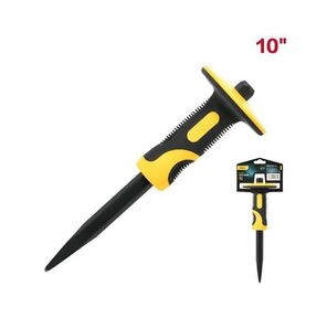 Зубило пикообразное с протектором Deli DL6410 4х16х305мм,  двухкомпонентная рукоять