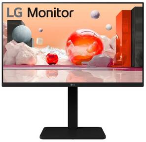 МОНИТОР 23.8" LG 24BA550-B Black с поворотом экрана  (IPS,  1920x1080,  100Hz,  5 ms,  178° / 178°,  250 cd / m,  1300:1,  +D-Sub, +HDMI,  +DisplayPort,  +MM)