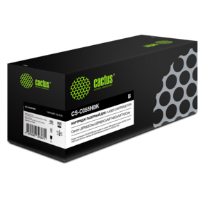 Картридж лазерный Cactus CS-C055HBK черный  (7600стр.) для Canon LBP663Cdw / LBP664Cx / MF746Cx / MF742Cdw / 