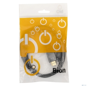 Bion Кабель DisplayPort - HDMI,  20M / 19M,  однонаправленный конвертор сигнала с DisplayPort в HDMI,  3м,  черный [BXP-CC-DP-HDMI-030]
