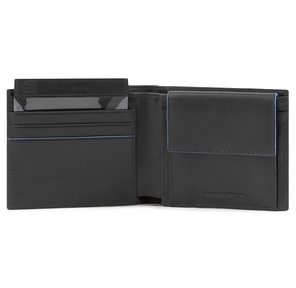 Кошелек мужской Piquadro Blue Square Revamp PU4188B2VR / N черный натур.кожа