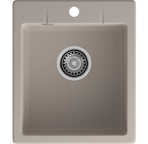 GRANFEST Мойка URBAN 242  1-чаша 420*490мм,  монтаж: врезной,  материал: кварц,  цвет: песочный