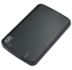 AgeStar 3UB2A12-6G  (BLACK) USB 3.0 Внешний корпус 2.5" SATA,  алюминий,  черный,  безвин. констр.