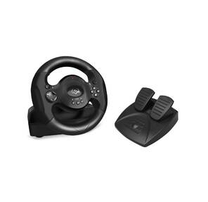 Руль SVEN GC-W300  (педали,  вибро,  лепестки,  D-pad,  10 кл,  резин. вставки,  PC,  цифр. и аналог.)