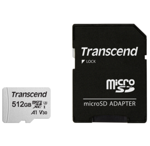 Флеш-накопитель Transcend Карта памяти Transcend 512GB UHS-I U3,  A1,  V30 microSD with Adapter