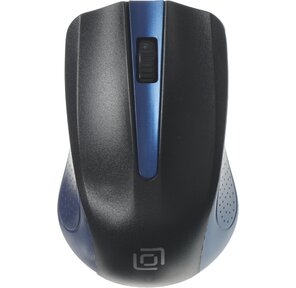 Мышь Oklick 485MW черный / синий оптическая  (1200dpi) беспроводная USB  (2but)