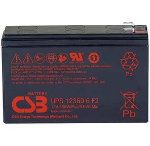 CSB UPS12360 6 12В 7.5Ач Батарея для ИБП