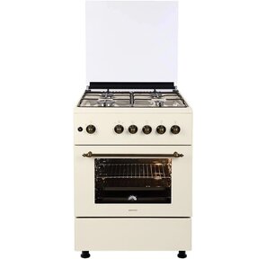 Плита Газовая Nordfrost GG6061Y бежевый  (металлическая крышка) реш.сталь