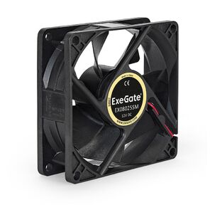 Exegate EX283381RUS Вентилятор ExeGate EX08025SM,  80x80x25 мм,  Sleeve bearing  (подшипник скольжения),  Molex,  2000RPM,  25dBA