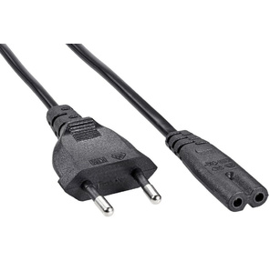 Кабель Premier 5-180 IEC C7  (2-pin) Евровилка 1.8м  (5-180 (0.5) 1.8) черный  (Bulk)