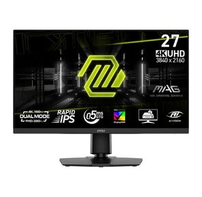 Монитор 27" MSI MAG 272URDF E16 Black  (Rapid IPS,  3840x2160 / 1920x1080,  HDMI+HDMI+DP,  0.5 ms,  178° / 178°,  400 cd / m,  1000:1,  160Hz / 320Hz)