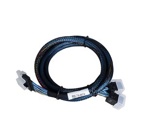 Кабель Amphenol RSL74-B937 Slimline SASx8  (SFF8654) -to- 2 SAS HD x4  (SFF8643 SAS Connections),  100CM,   (аналог Broadcom 05-60003-00)
