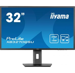 Монитор Iiyama 31.5" ProLite XB3270QSU-B1 черный IPS 3ms 16:9 HDMI M / M матовая HAS Piv 1200:1 250cd 178гр / 178гр 2560x1440 100Hz DP 2K USB 8.6кг