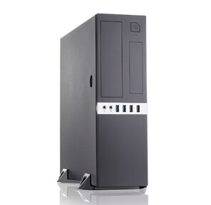 Сase Foxline FL-203-TFX300S mATX Desktop 300W,  2xUSB3.0,  2xUSB2.0,  toolless,  Black,  8cm. fan,  powercord
