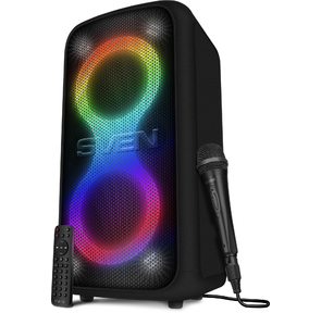 Колонка порт. Sven АС PS-1000 черный 160W 1.0 BT / 3.5Jack 8000mAh  (SV-022686)