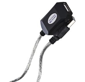 Кабель-адаптер USB2.0-repeater,  удлинительный активный <Am-->Af> 5м Aopen / Qust <ACU823-5M>