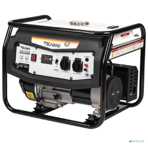 Генератор бензиновый KR3300,  3, 3кВт,  230В,  15л,  ручной стартер KRANZ