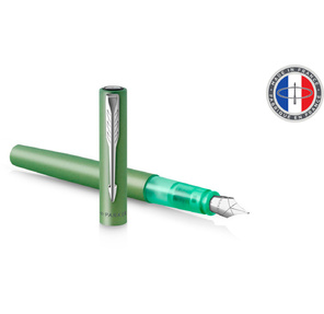 Ручка перьев. Parker Vector XL F21  (CW2159747) Green CT M сталь нержавеющая подар.кор.
