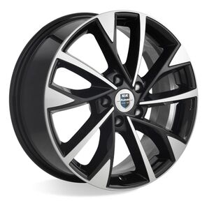 Легковой диск КиК 7, 0 / 17 5*114, 3 Алмаз черный