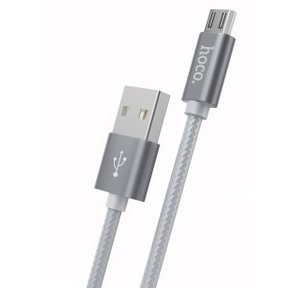 HOCO HC-32205 X2 /  USB кабель Micro /  1m /  2.4A /  Нейлон /  Tarnish