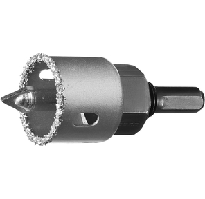 Коронка-чашка ЗУБР "ПРОФЕССИОНАЛ" c карбид-вольфрамовым нанесением,  32 мм,  высота 25 мм,  в сборе с державкой и сверлом [33360-032_z01]