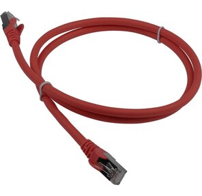 Патч-корд LANMASTER LSZH FTP кат.6A,  0.5 м,  красный