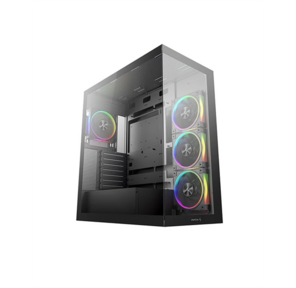 корпус Deepcool CG580 4F V2 без БП,  боковое окно  (панорама),  4x120mm ARGB PWM вентилятора,  черный,  ATX  (R-CG580-BKADA4-G-2)