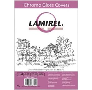 Обложка для переплёта Fellowes Lamirel LA-7869101 A4 картонные красный 250г / кв.м  (100шт)