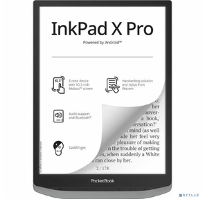 Электронная книга PocketBook Inc Pad X Pro Mist Grey  (PB1040D-M-WW)