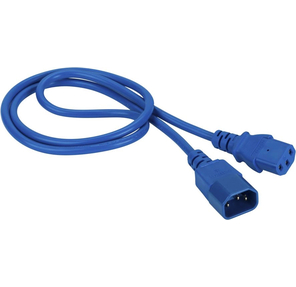 Lanmaster LAN-PP13 / 14-1.5-BL Шнур питания C13-C14,  3х0.75,  220В,  10А,  синий,  1.5 метра