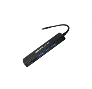 ORIGO Док-станция USB-C,  3xUSB 3.0,  1xUSB-C / PD 3.0,  1xHDMI,  слот SD / TF / microSD