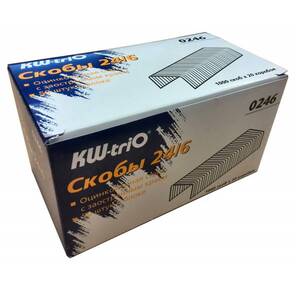 KW-trio 0246 / 20,  Скобы 24 / 6 для степлера,  упаковка 20шт
