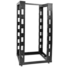 ЦМО! Стойка телеком. универсальная 24U двухрамная, цвет черный  (СТК-24.2-9005) !в одной коробке!