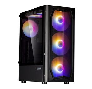 ZALMAN N4 Rev.1,  ATX,  BLACK,  WINDOW,  2x3.5",  2x2.5",  2xUSB2.0,  1xUSB3.0,  FRONT 3x140mm RGB,  REAR 1x120mm RGB,  TOP 2x120mm RGB