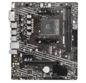 Материнская плата MSI A520M-A PRO Soc-AM4 AMD A520 2xDDR4 mATX AC`97 8ch (7.1) GbLAN RAID+DVI+HDMI