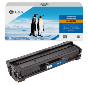 Картридж лазерный G&G GG-W1106X черный  (2500стр.) для HP Laser 107a / 107r / 107w / 135a MFP / 135r MFP / 135w MFP / 137fnw MFP