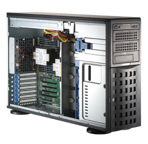 Серверная платформа /  SuperServer SYS-741P-TRT  (X13DEI-T,  CSE-745BTS-R1K23BP)  (2 x LGA-4677,  16xDDR5 Up to 4TB,  8x3.5" SATA3 / SAS / 4*NVME,  Optional DVD-ROM drive,  2 M.2 NVMe,  4 PCIe 5.0 x16 fh,  2 PCIe 5.0 x8 fh,  2x 10GbE port,  2x 1200W Redundant Power)