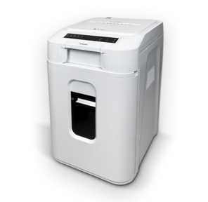 Уничтожитель документов ГЕЛЕОС АП37-5,  DIN P-5  (5 ур-нь секр.),  фрагмент 1, 9х12мм,  АВТОПОДАЧА 220 лист  (70г / м2),  пл.карты / скрепки / скобы,  37 литров