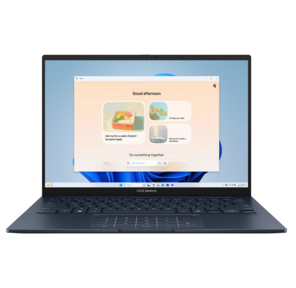 Ноутбук /  ASUS UX3405CA-PP188 14" (2880x1800 OLED 16:10) / Intel Core Ultra 9 285H (3.7Ghz) / 16384Mb / 1024SSDGb / noDVD / Int:Intel Arc graphics / Cam / BT / WiFi / 75WHr / war 1y / 1.2kg / Ponder Blue / DOS + алюм корп; +чехол; NumberPad