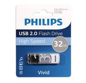 Флеш накопитель 32GB PHILIPS VIVID2.0 32GB,  USB 2.0