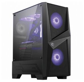 Корпус MSI MAG FORGE 100M  /  mid-tower,  ATX,  tempered glass side panel  /  2x RGB 120mm & 1x 120mm fans inc.  /  MAG FORGE 100M
