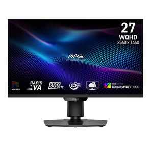 Монитор 27" MSI MAG 274QPF X30MV Black  (Rapid VA,  2560x1440,  HDMI+HDMI+DP,  0.5 ms,  178° / 178°,  300 cd / m,  5000:1,  300Hz,  Pivot)